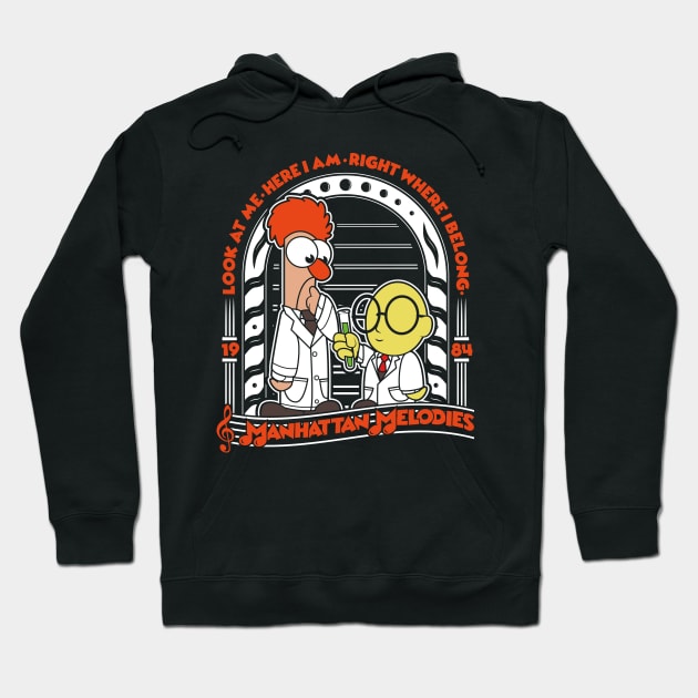 Beaker & Bunsen Muppets Manhattan Melodies Hoodie by RetroReview